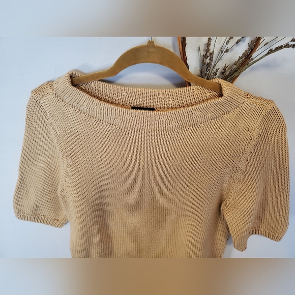 Talbots Womans Tan Ribbed Sweater - Picture 6 of 10